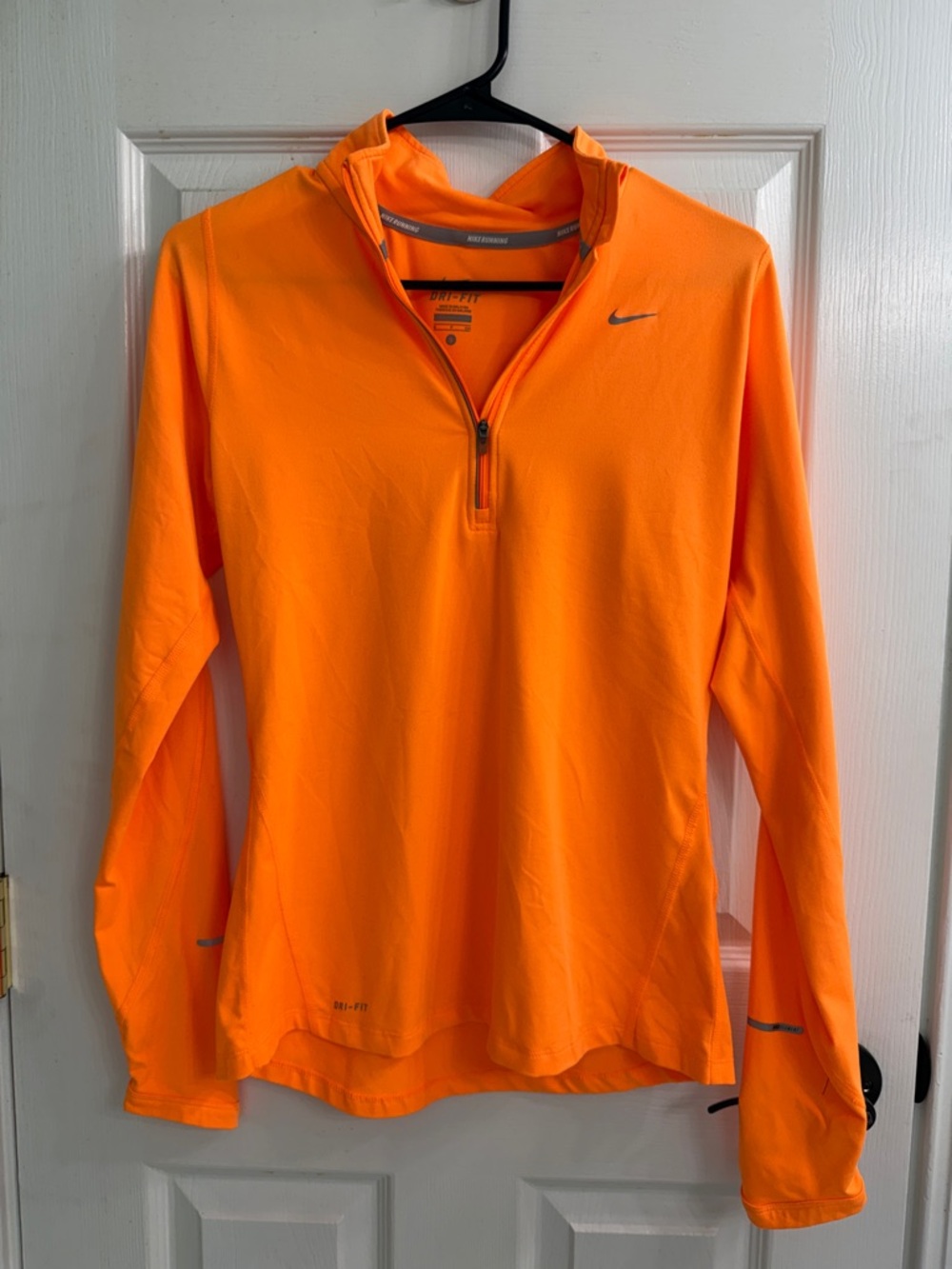 SALE👟Nike Orange Half-Zip Running Top